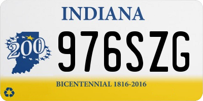 IN license plate 976SZG