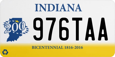 IN license plate 976TAA