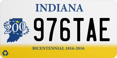 IN license plate 976TAE