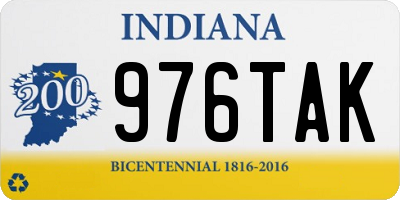 IN license plate 976TAK