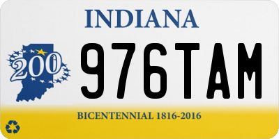 IN license plate 976TAM