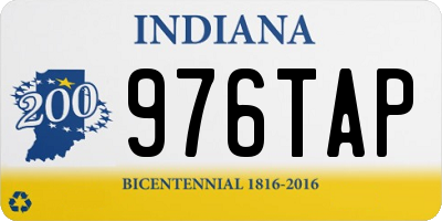 IN license plate 976TAP