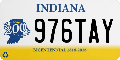 IN license plate 976TAY