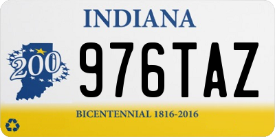 IN license plate 976TAZ