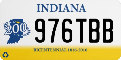 IN license plate 976TBB