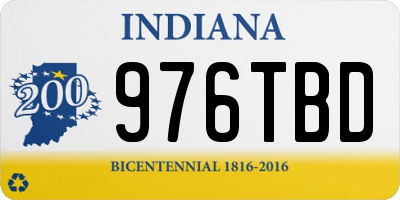 IN license plate 976TBD
