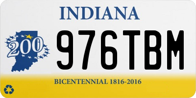 IN license plate 976TBM