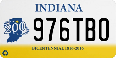 IN license plate 976TBO
