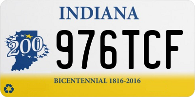 IN license plate 976TCF