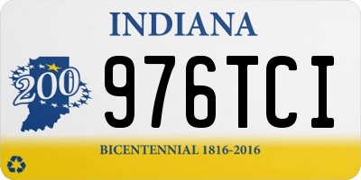 IN license plate 976TCI