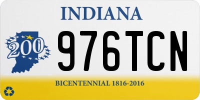 IN license plate 976TCN