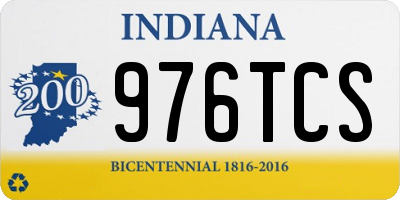 IN license plate 976TCS