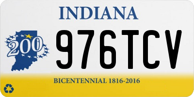 IN license plate 976TCV