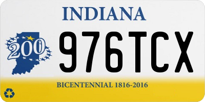 IN license plate 976TCX