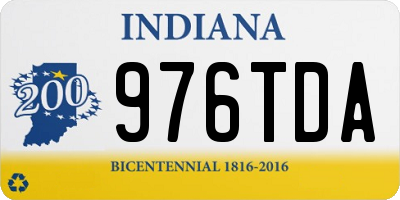 IN license plate 976TDA