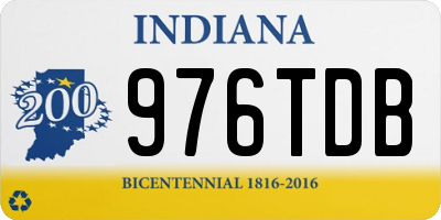 IN license plate 976TDB