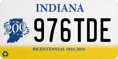 IN license plate 976TDE