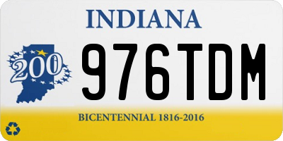 IN license plate 976TDM