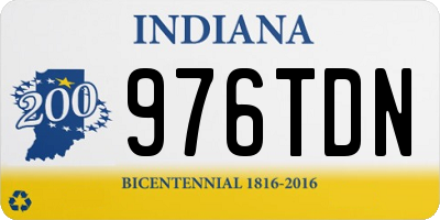 IN license plate 976TDN