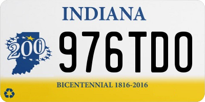 IN license plate 976TDO