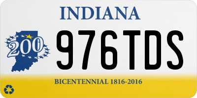 IN license plate 976TDS