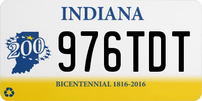 IN license plate 976TDT