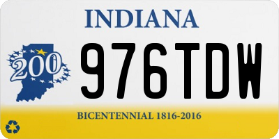 IN license plate 976TDW
