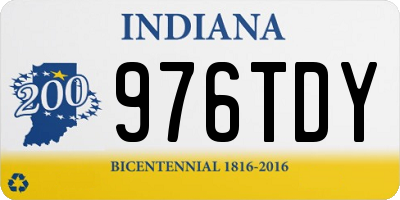 IN license plate 976TDY