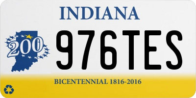 IN license plate 976TES