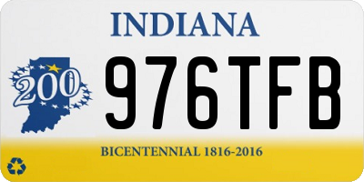 IN license plate 976TFB
