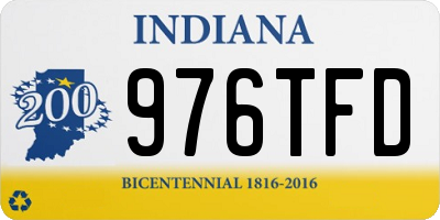 IN license plate 976TFD
