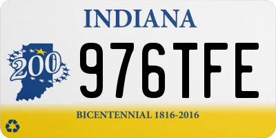 IN license plate 976TFE