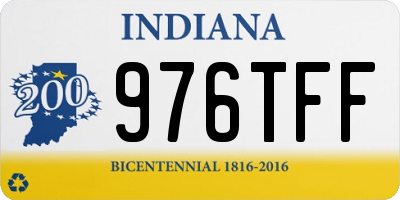 IN license plate 976TFF