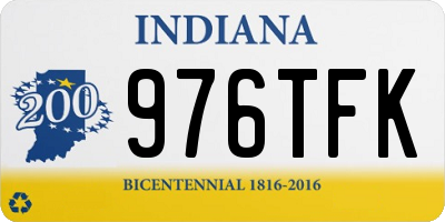 IN license plate 976TFK