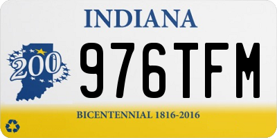 IN license plate 976TFM