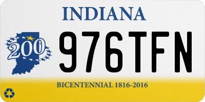 IN license plate 976TFN