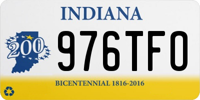 IN license plate 976TFO
