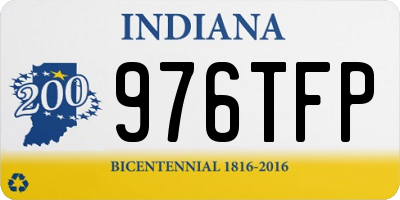 IN license plate 976TFP