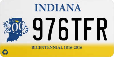 IN license plate 976TFR