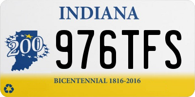 IN license plate 976TFS