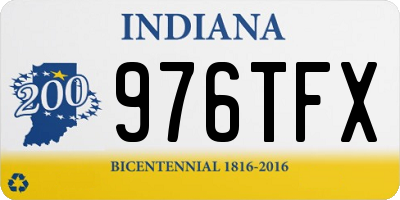 IN license plate 976TFX