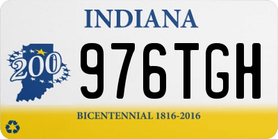 IN license plate 976TGH