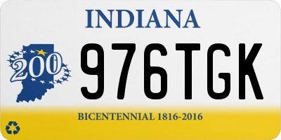 IN license plate 976TGK