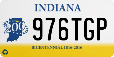 IN license plate 976TGP