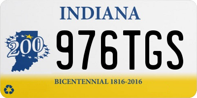IN license plate 976TGS