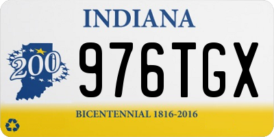 IN license plate 976TGX
