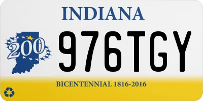 IN license plate 976TGY