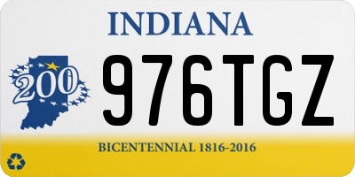 IN license plate 976TGZ