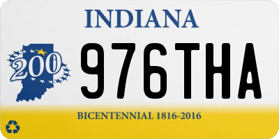 IN license plate 976THA