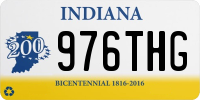 IN license plate 976THG